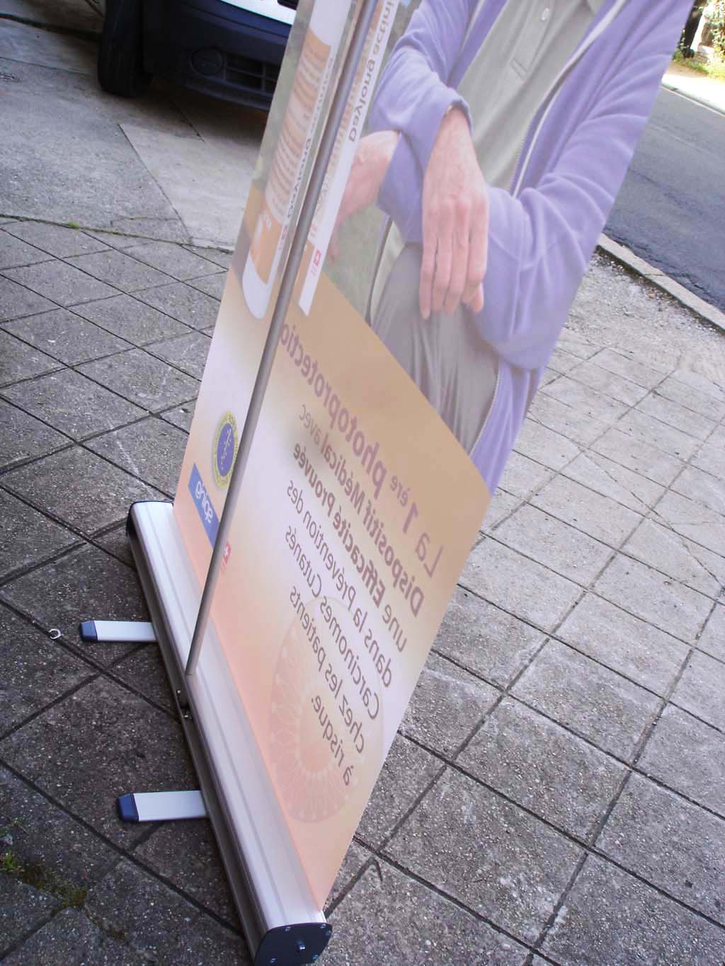 Sign'ETIK |Dérouleur communication | Roll Up manifestation | Enrouleur évènementiel | Nancy | Lorraine | 54